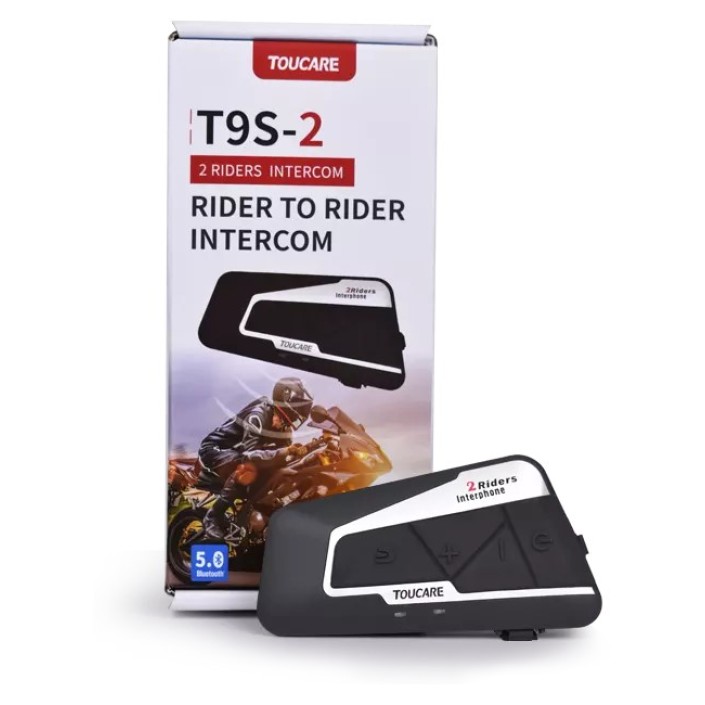 Intercom moto VJT T9S (Single Pack) – conferință până la 2 rideri